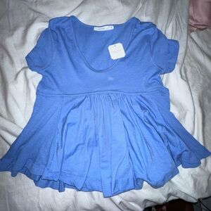 Altar'd State Vibrant Blue Babydoll Top